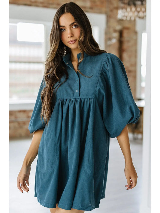 Jakell Button Corduroy Dress