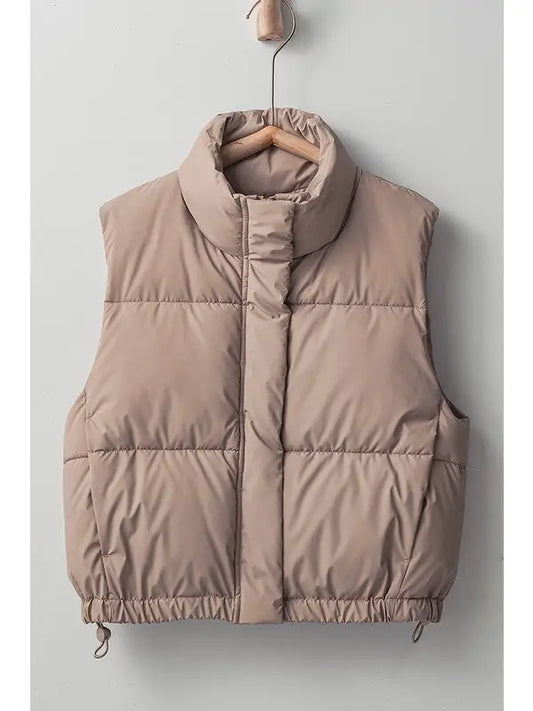 Essential Puffer Down Vest with Adjustable Hem