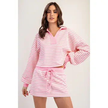 Stripped Long Sleeve Set