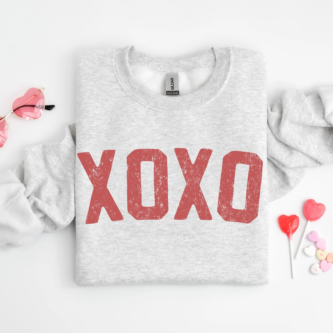 Xoxo Crewneck Sweatshirt, Valentine's Day Shirt