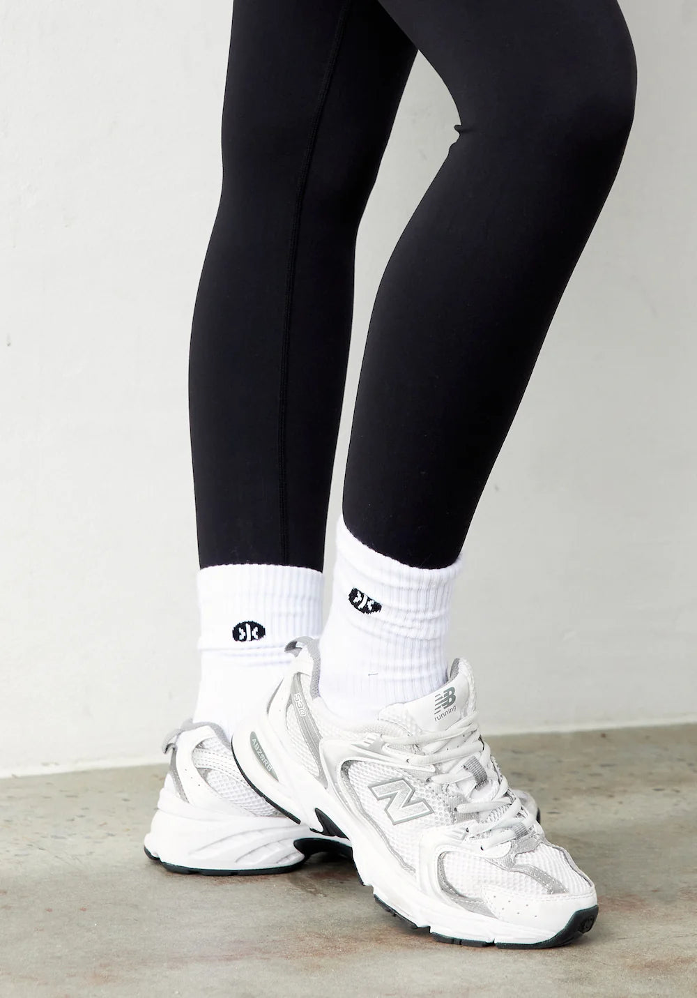 Astoria Logomark Socks - White