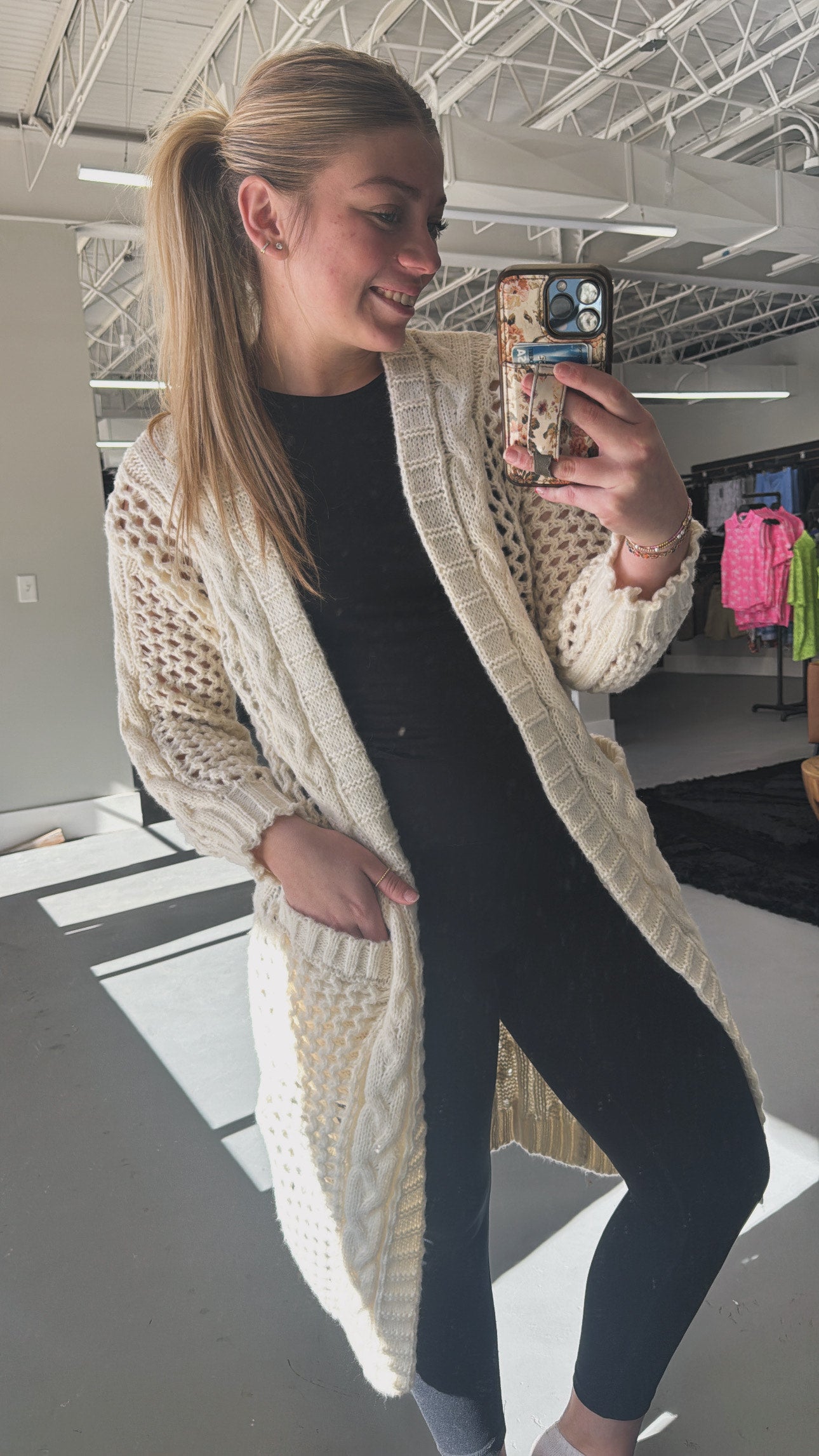 Chunky Knit Longline Cardigan
