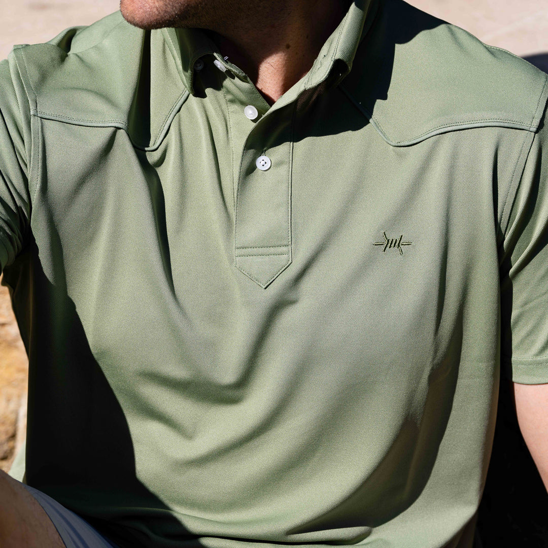 Soild Lariat Western Polo