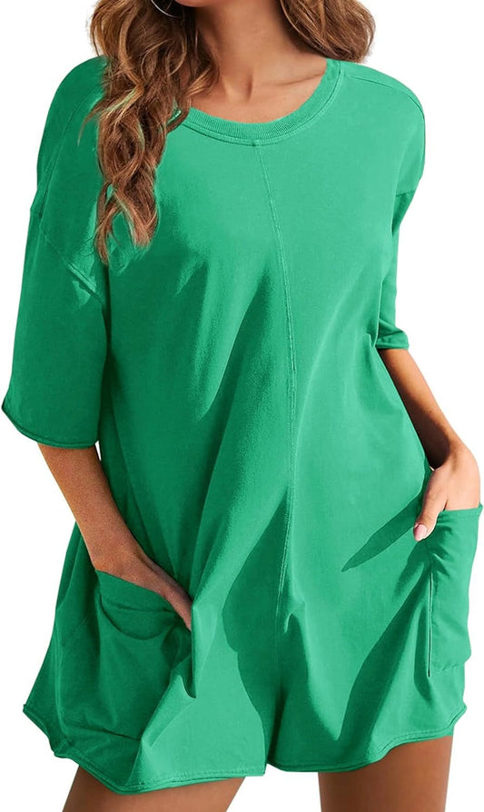 Short Sleeve T-Shirt Low Back Romper