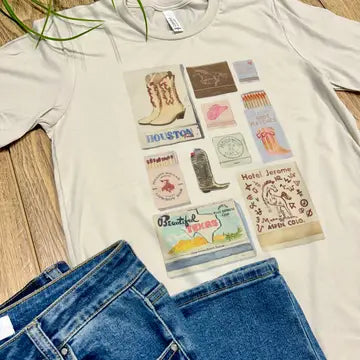 Western Match Box Graphic Tee
